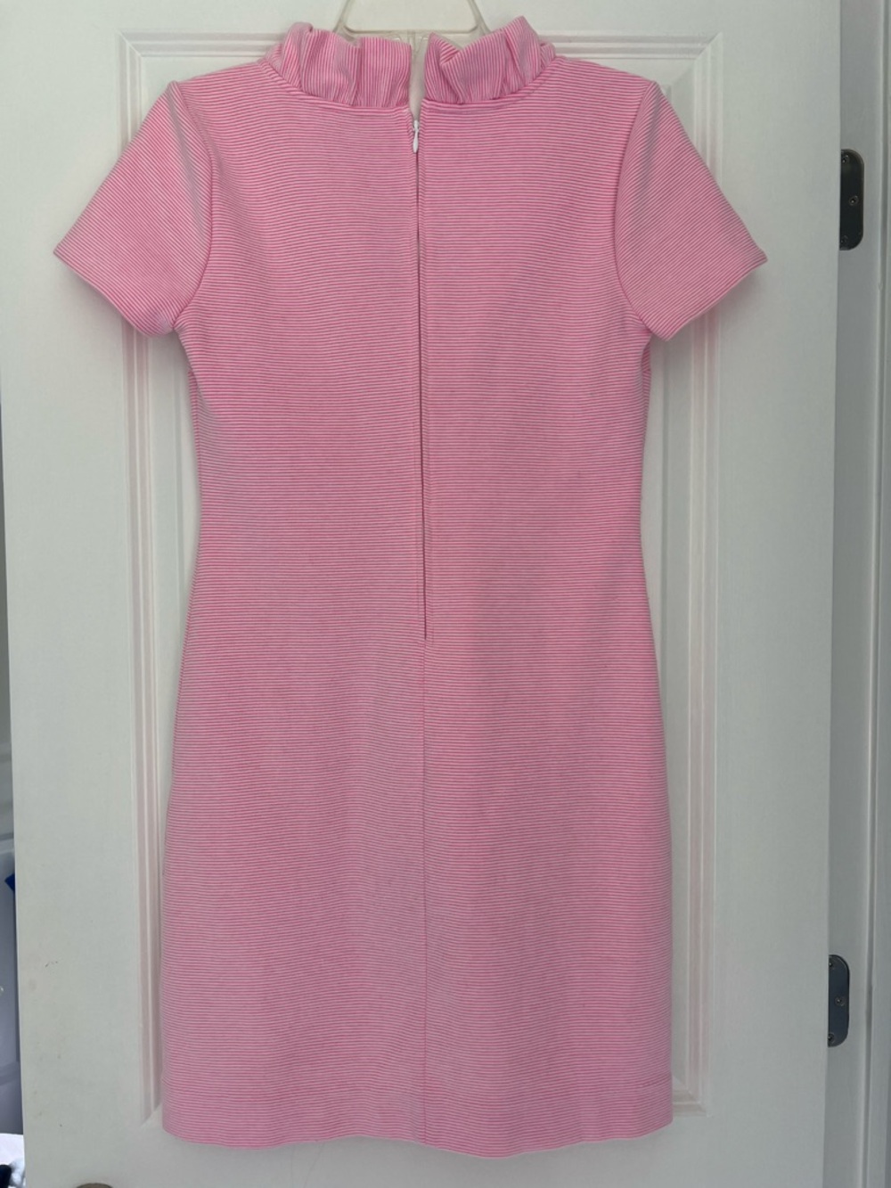 Lilly Pulitzer Pink Ruffled V-Neck Midi Dress - Picture 2 of 3